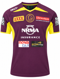 Brisbane Broncos NRL Maroon Training Shirt