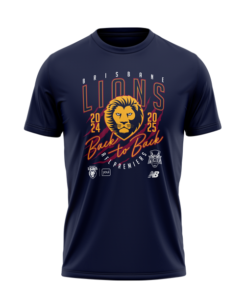 Brisbane Lions 2025 AFL Kids Premiers Tee *PRESALE*