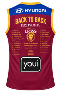 Brisbane Lions 2025 AFL Mens Premiers Guernsey