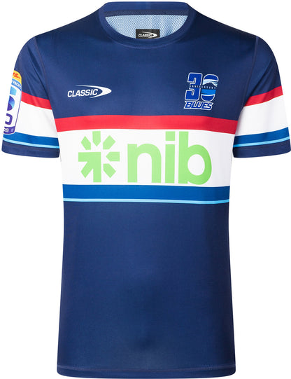 Auckland Blues 2026 Rugby Union Mens Navy Training Shirt