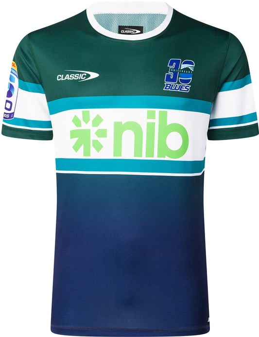 Auckland Blues 2026 Rugby Union Mens Green Training Shirt
