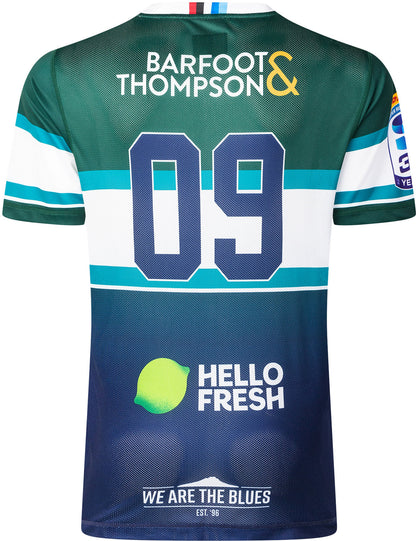 Auckland Blues 2026 Rugby Union Mens Green Training Shirt
