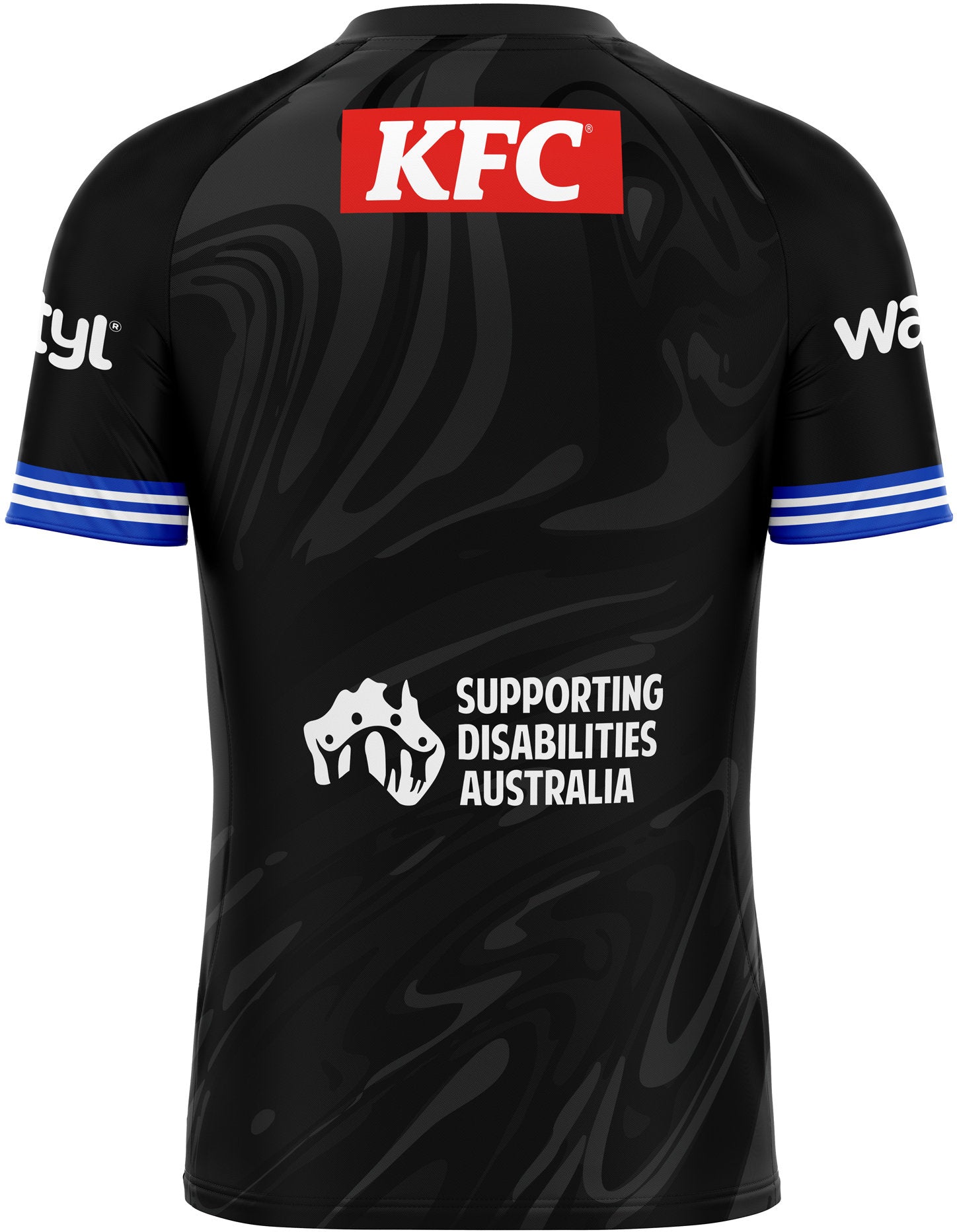 Canterbury Bulldogs 2026 NRL Mens Black Coaches Training Shirt