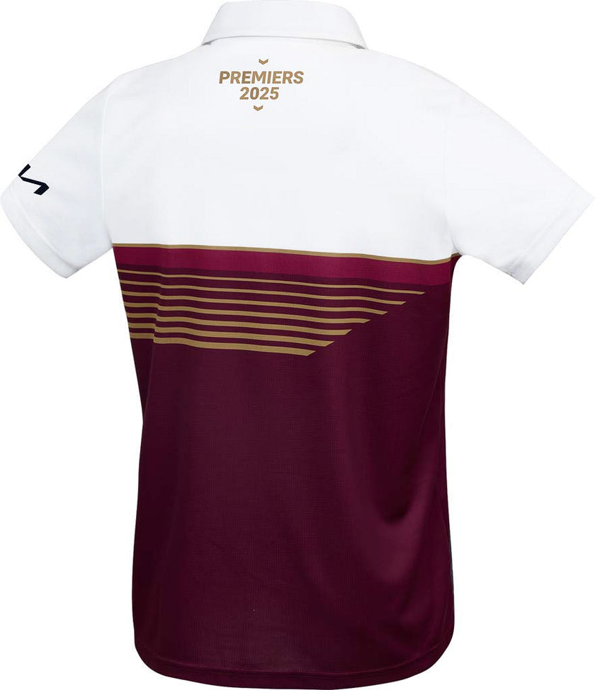 Brisbane Broncos 2025 NRL Mens Asics Premiers Polo Shirt