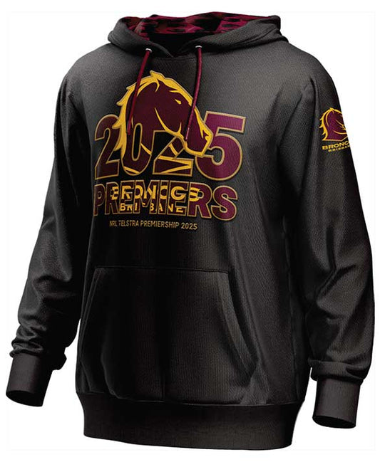 Brisbane Broncos 2025 NRL Mens Premiers Hoodie  *PRESALE*
