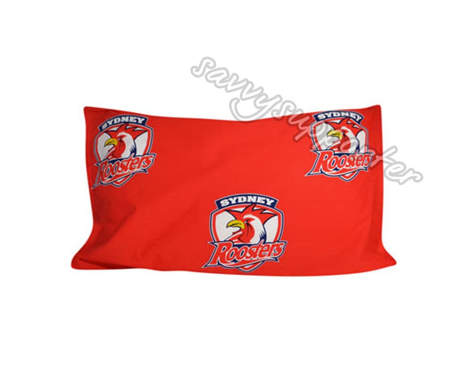 Sydney Roosters NRL Single Stripe Quilt Cover Set