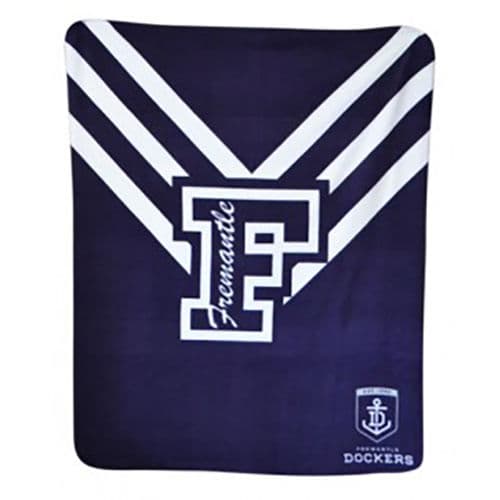 Fremantle Dockers Polar Fleece Throw Blanket