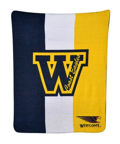 West Coast Eagles Polar Fleece Throw Blanket