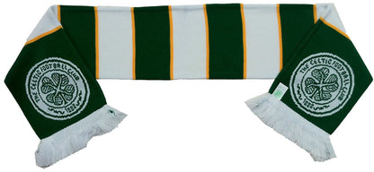 Celtic FC Green & White Jacquard Bar Scarf