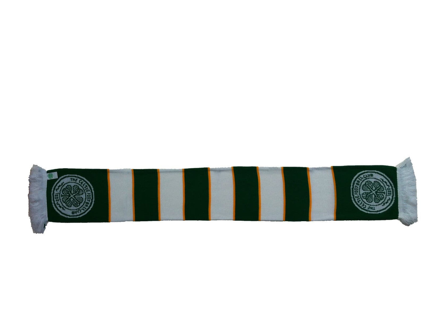 Celtic FC Green & White Jacquard Bar Scarf