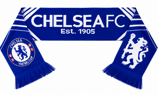 Chelsea FC EPL Football Soccer Licensed Jacquard Scarf