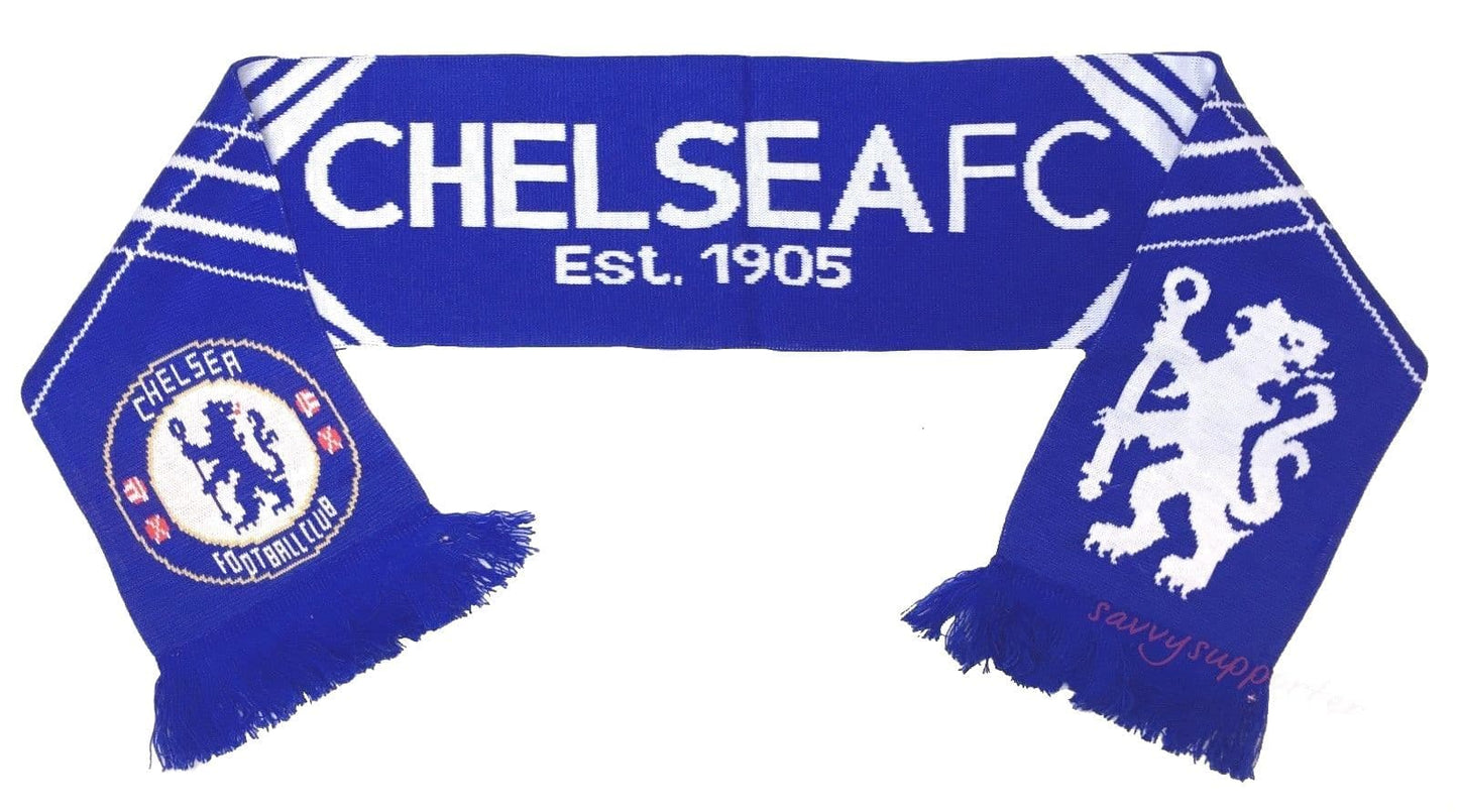Chelsea FC EPL Football Soccer Licensed Apex Jacquard Scarf