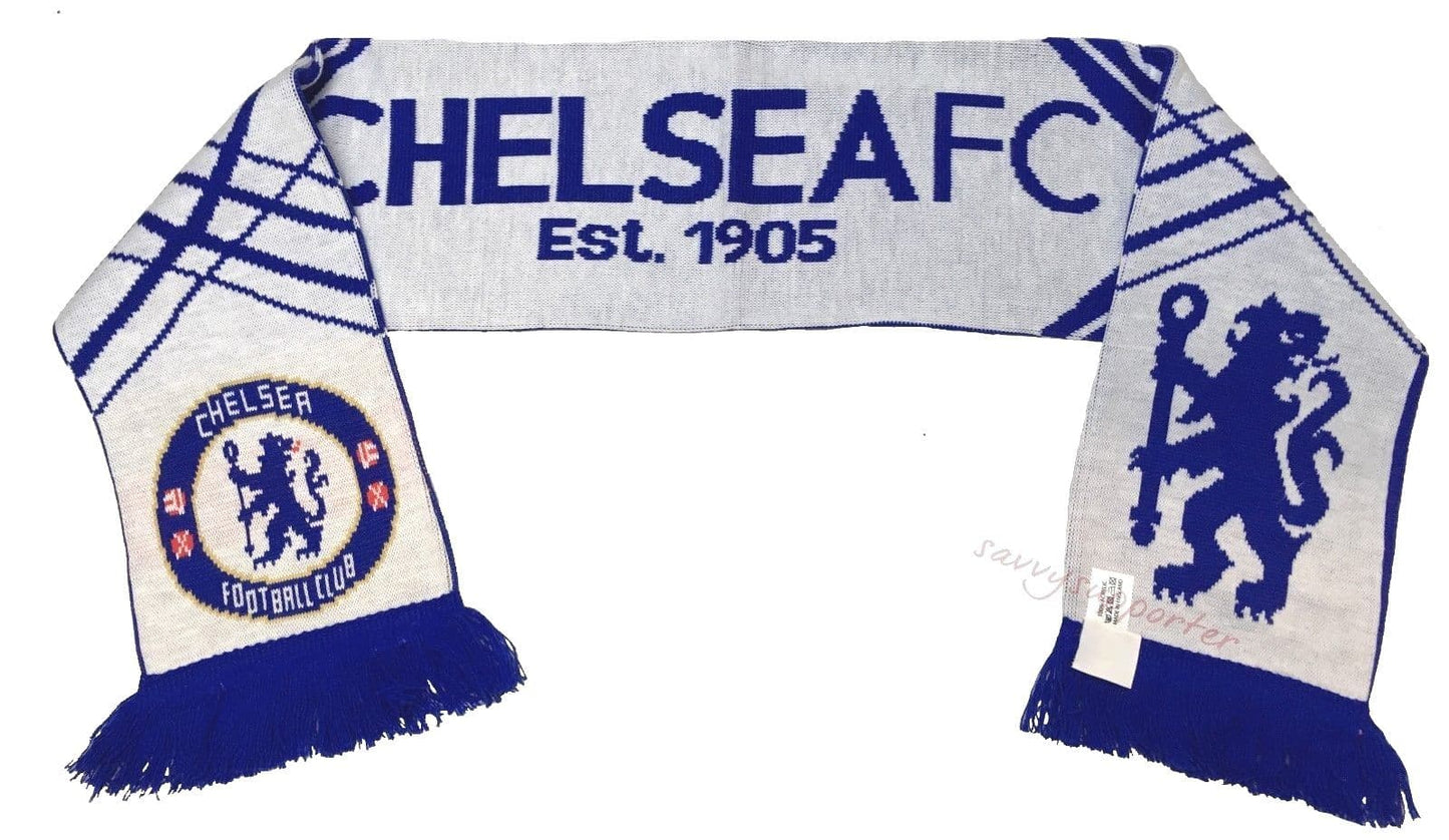Chelsea FC EPL Football Soccer Licensed Apex Jacquard Scarf