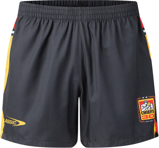 Waikato Chiefs 2026 Rugby Union Mens Black Gym Training Shorts