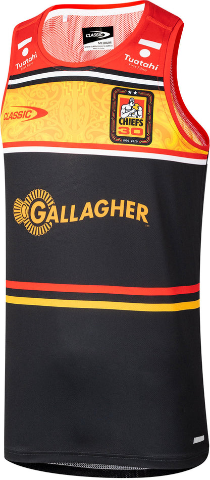 Waikato Chiefs 2026 Rugby Union Mens Black Training Singlet
