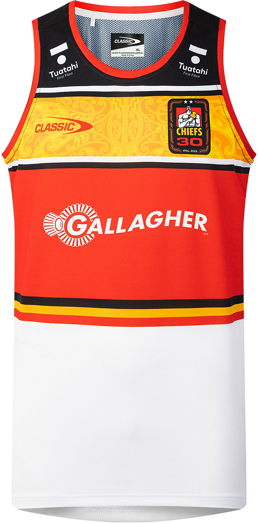 Waikato Chiefs 2026 Rugby Union Mens White Training Singlet