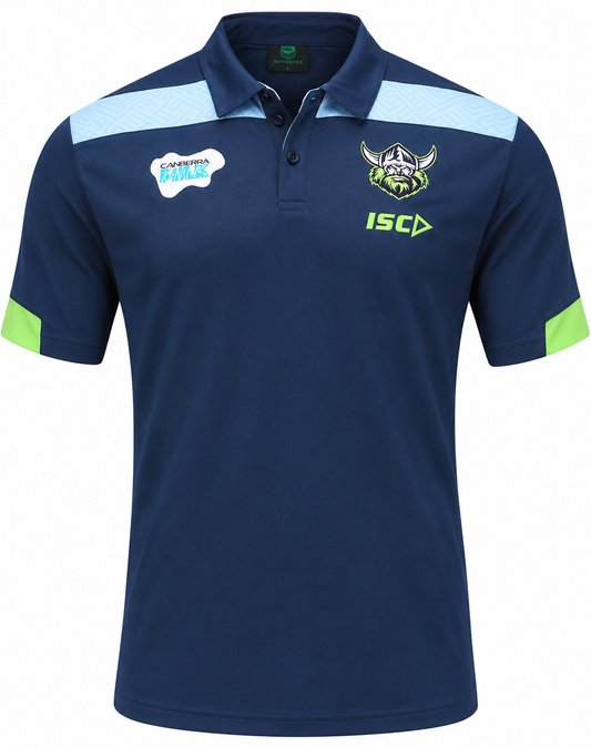 Canberra Raiders Mens Media Polo Shirt