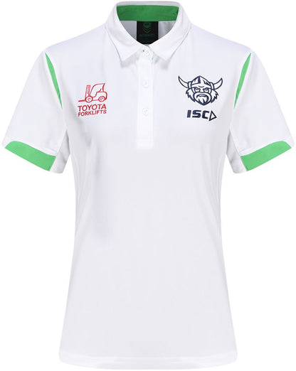 Canberra Raiders 2024 NRL Ladies White Polo Shirt