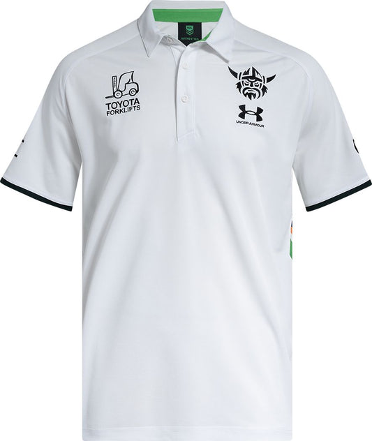Canberra Raiders 2026 NRL Mens White Polo Shirt *PRESALE*