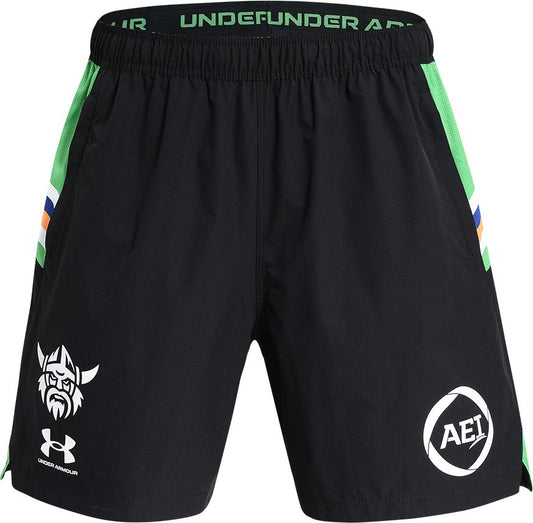 Canberra Raiders 2026 NRL Mens Black Training Gym Shorts *PRESALE*