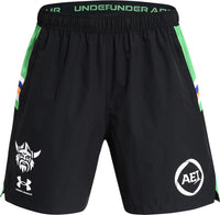 Canberra Raiders 2026 NRL Mens Black Training Gym Shorts *PRESALE*