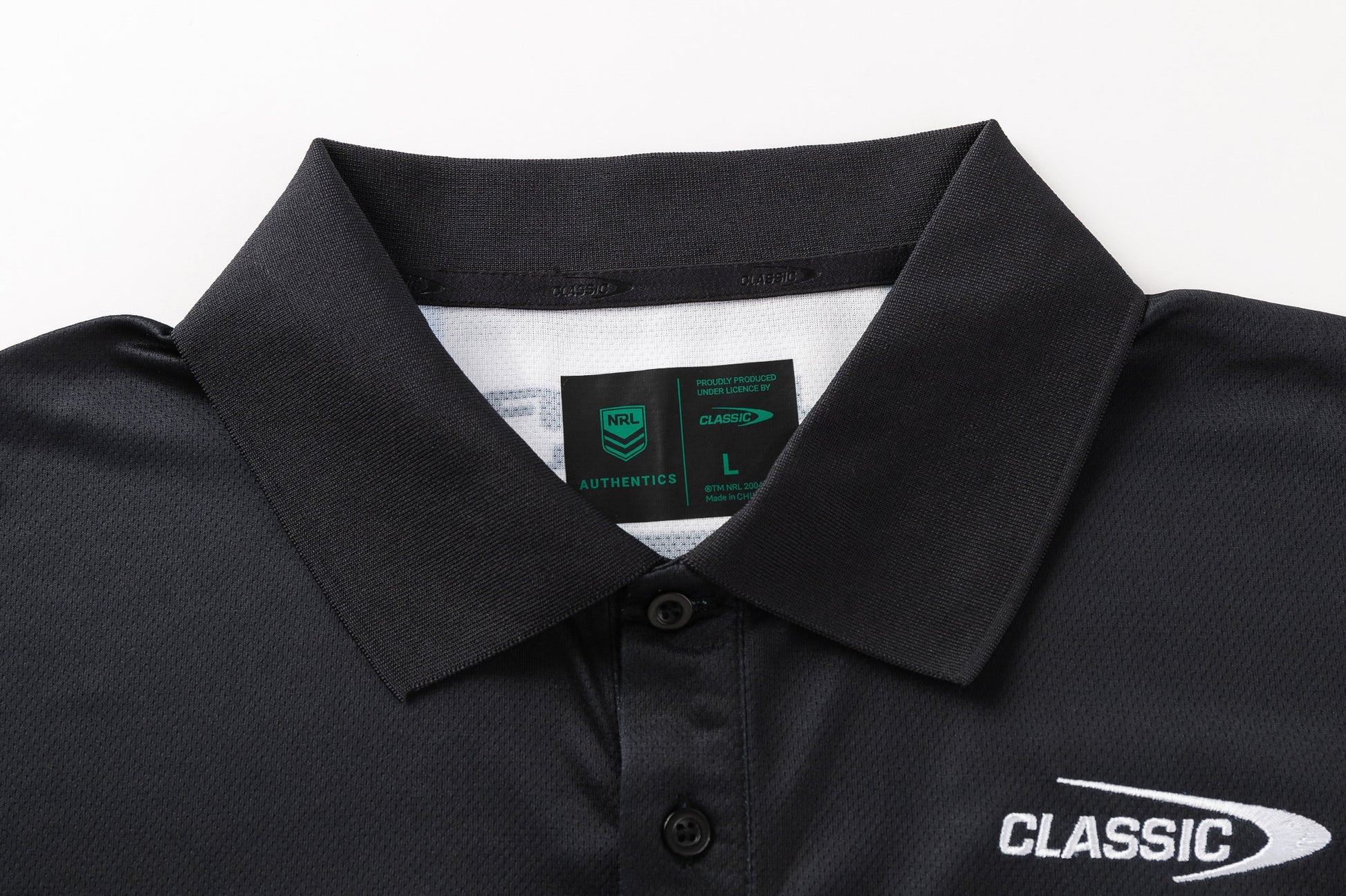 Cronulla Sharks 2026 NRL Ladies Black Media Polo Shirt