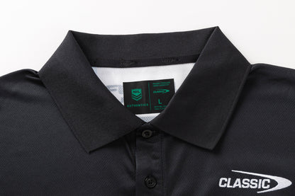 Cronulla Sharks 2026 NRL Ladies Black Media Polo Shirt