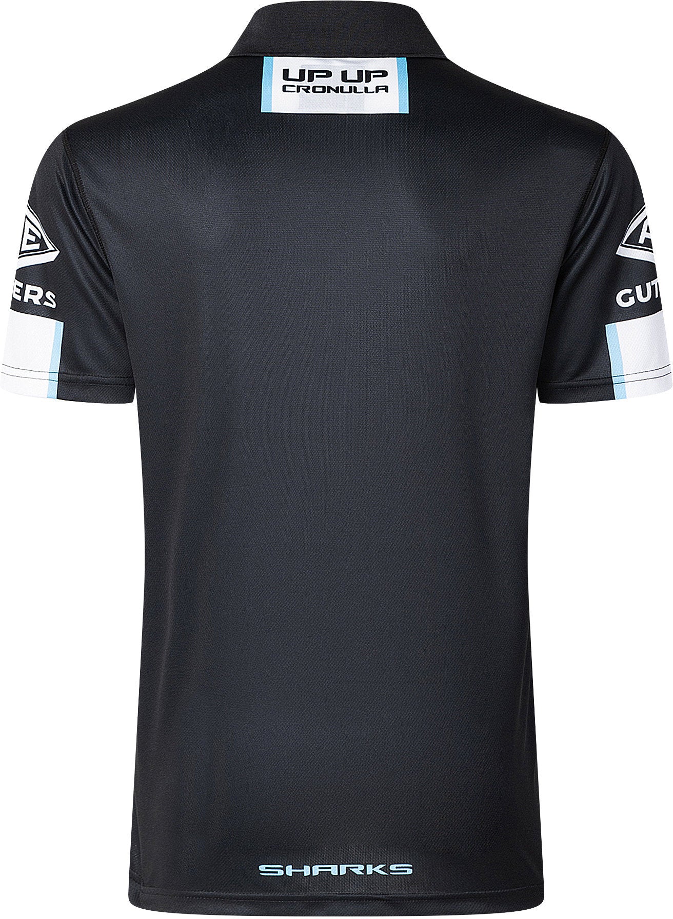 Cronulla Sharks 2026 NRL Mens Black Media Polo Shirt