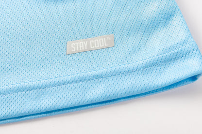 Cronulla Sharks 2026 NRL Mens Sky Blue Players Polo Shirt