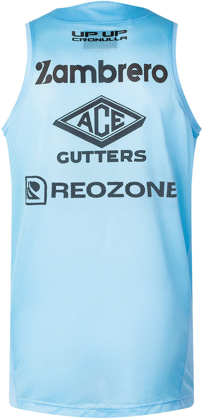Cronulla Sharks 2026 NRL Mens Sky Blue Training Singlet