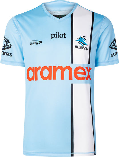 Cronulla Sharks 2026 NRL Mens Sky Blue Training Shirt