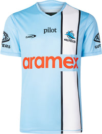 Cronulla Sharks 2026 NRL Mens Sky Blue Training Shirt