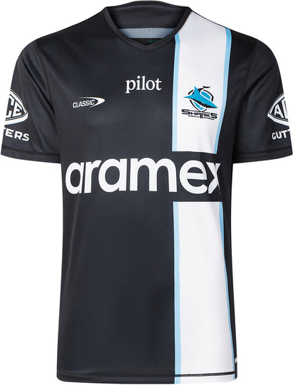 Cronulla Sharks 2026 NRL Kids Black Training Shirt