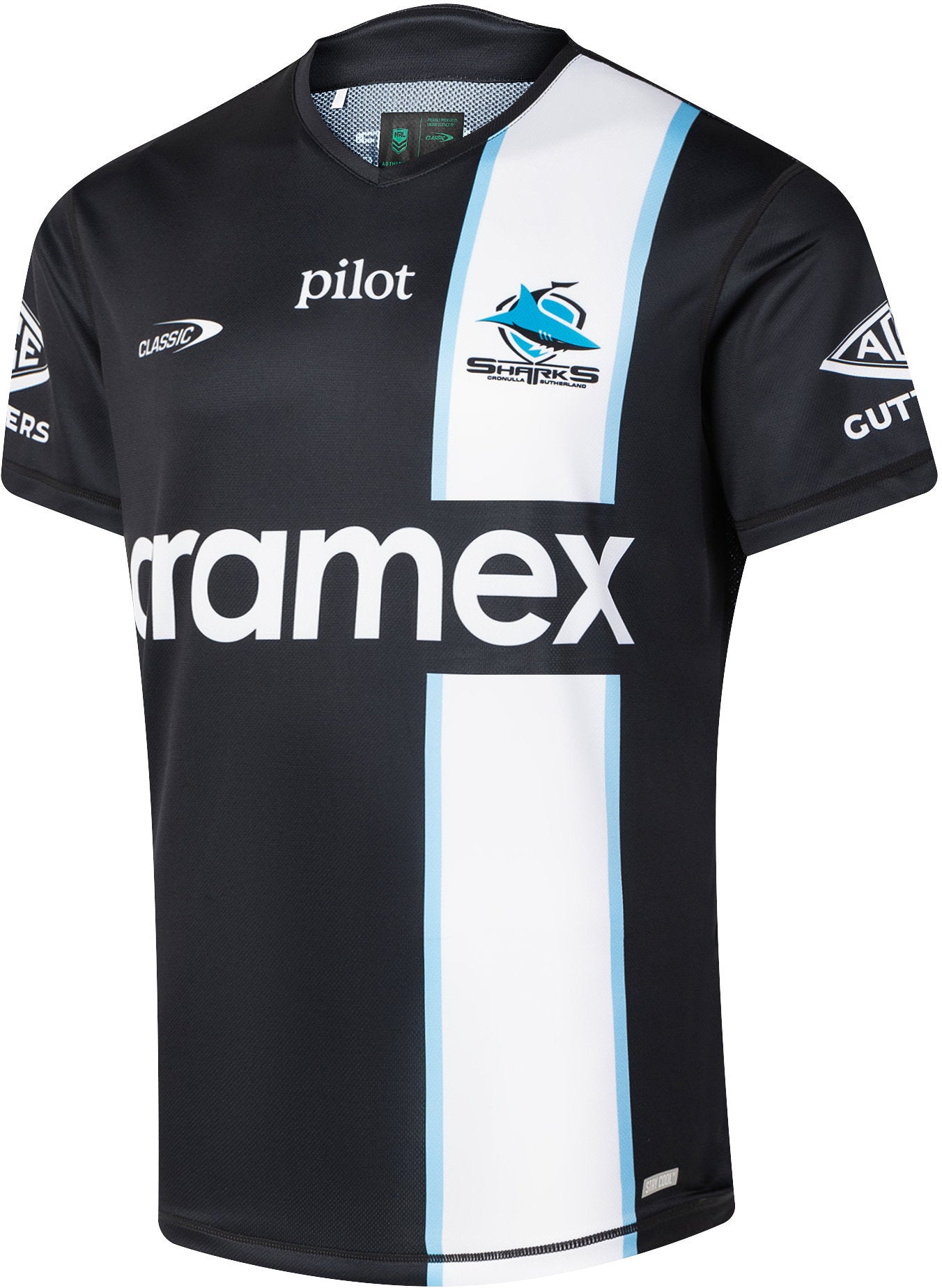 Cronulla Sharks 2026 NRL Mens Black Training Shirt