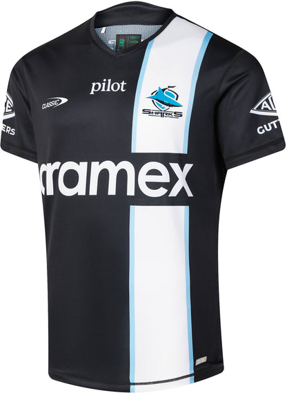 Cronulla Sharks 2026 NRL Mens Black Training Shirt