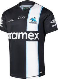 Cronulla Sharks 2026 NRL Mens Black Training Shirt
