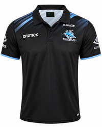 Cronulla Sharks NRL Mens Media Polo Shirt