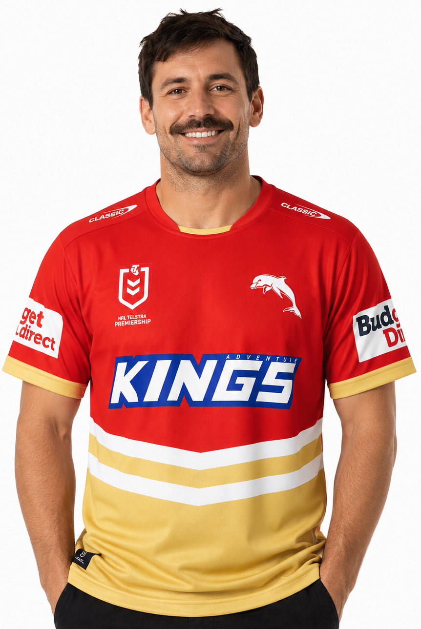 Redcliffe Dolphins NRL Mens Home Jersey
