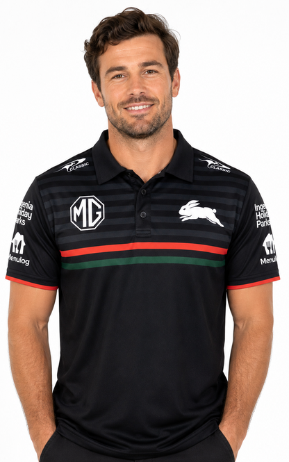South Sydney Rabbitohs NRL Mens Players Polo Shirt