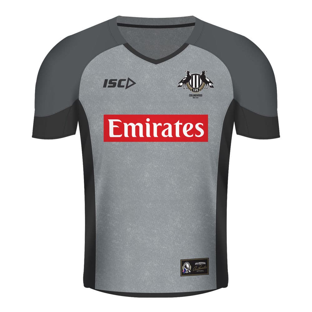 Collingwood Magpies 2017 AFL Light Marle Training Shirt