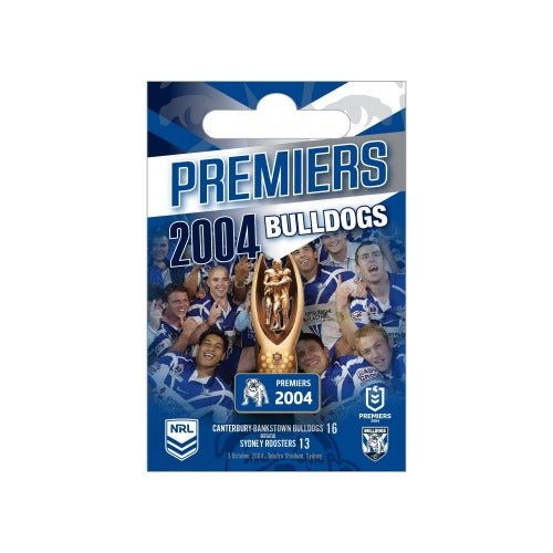 Canterbury Bulldogs 2004 NRL Premiers Trophy Pin