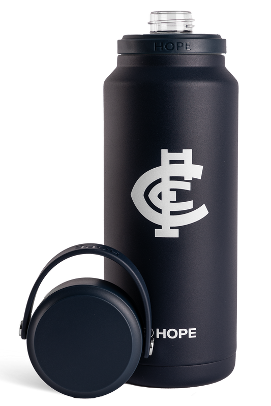 Carlton Blues 2026 AFL  Blue 1 Litre Insulated Stainless Steel Drink Bottle