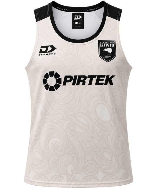 New Zealand Kiwis 2026 RLWC Mens Ivory Training Singlet
