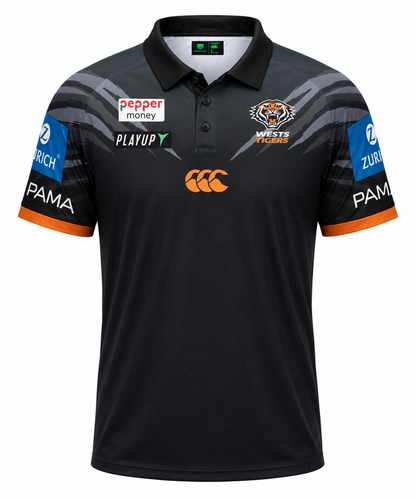 Wests Tigers 2026 NRL Mens Media Polo Shirt