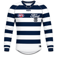 Geelong Cats 2026 AFL Mens Long Sleeve Home Guernsey