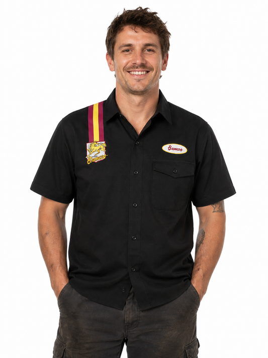 Brisbane Broncos 2026 NRL Mens Mechanic Shirt