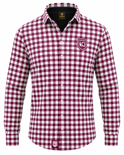 QLD Maroons State of Origin Mens Dawson Business Shirt