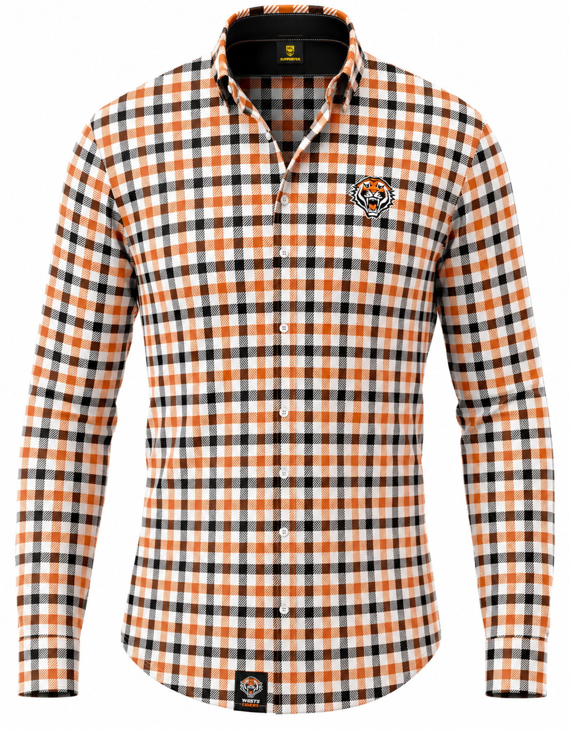 Wests Tigers NRL Mens Dawson Business Shirt