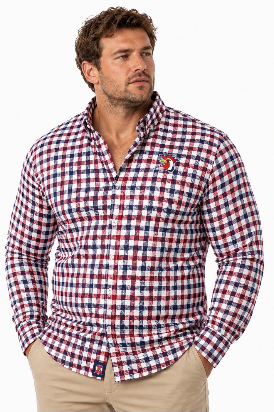 Sydney Roosters NRL Mens Dawson Business Shirt