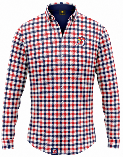 Sydney Roosters NRL Mens Dawson Business Shirt